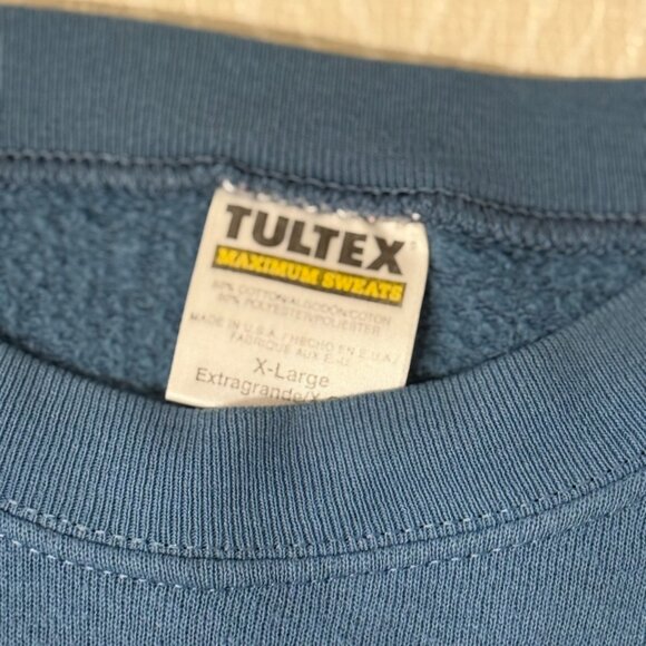 Vintage Blue Cropped Sweater Size XL - Picture 4 of 4